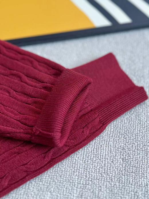 D110720秋冬季圆领麻花羊毛衫男女情侣款休闲毛衣 商品图12