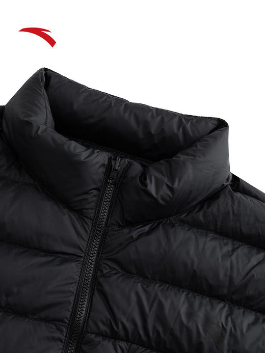 安踏三合一羽绒内胆外套男装冬季新款叠穿运动服两件套152547609 基础黑-3 商品图7