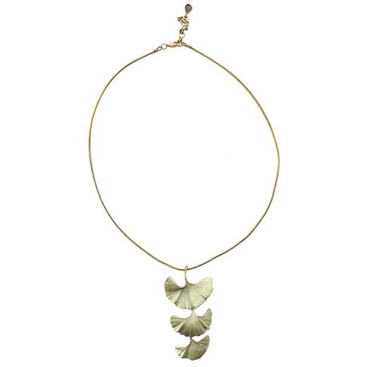 【Michael Michaud】银杏叶三叶片项链 商品图1