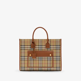 【一】BURBERRY 巴宝莉 女士中号 Freya 提挎包 格子色 8097568 A9534