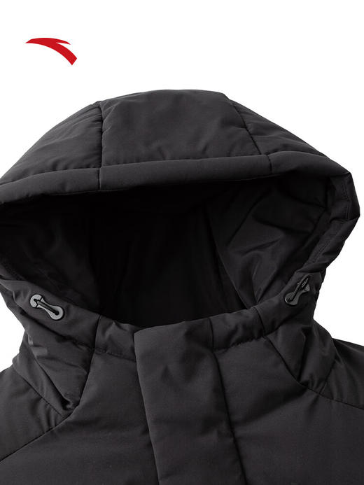 安踏【林孝埈同款】六度芯羽绒服 保暖防泼水通勤长款棉服152547943N 基础黑-6 商品图2