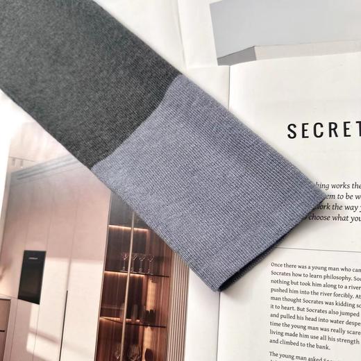 D110763秋冬季设计感拼色假两件针织衫毛衣 商品图11