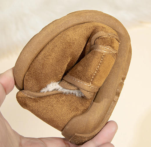 老米优品🎈福利！加购+两双￥79.9元❤可家居，可外穿！《冬款加绒保暖雪地靴半拖/勃肯鞋》 加绒保暖 轻便舒适 商品图2