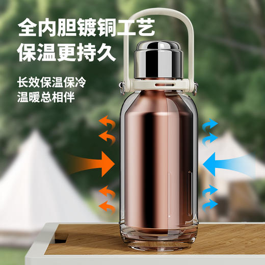 百事PEPSI 铭牌随行杯BS-S-520-025/户外手提壶 便携随行 保温保冷 316内胆 商品图7