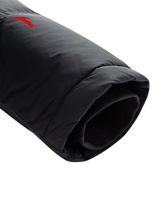 安踏六度芯防泼水羽绒服 女冬季新款鸭绒保暖宽松棉服外套162547935 【防风防泼水】基础黑-2 商品图8