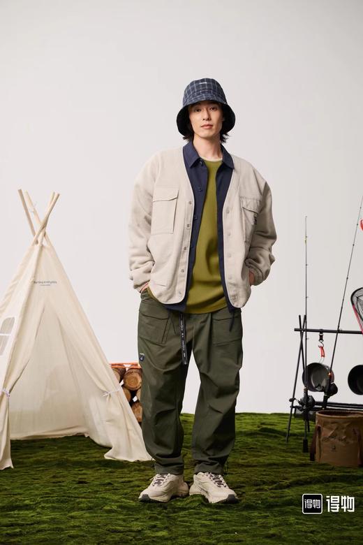 D110762日系全开襟多口袋摇粒绒情侣款外套 商品图7