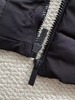D1107100黑色绗缝帽檐字母刺绣连帽羽绒马甲 商品缩略图12