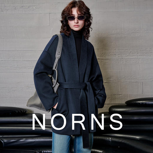 NORNS LADY诺恩 【琥珀拾光】小山羊绒毛呢大衣浴袍款式短款外套 H25WS01538 商品图3