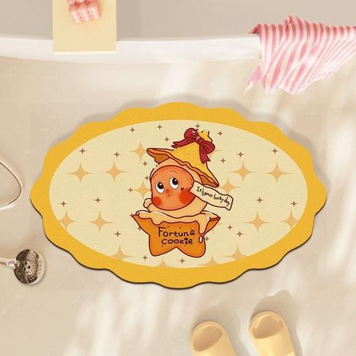 【浴室硅藻泥地垫】吸水防滑速干脚垫 星星人卡通卫生间入户门垫易打理 商品图11