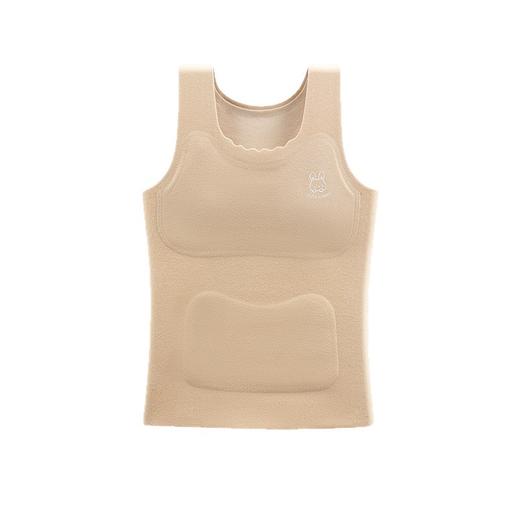 【一阶段中小学生】 发育期秋冬季A类羊绒背心 固定杯胸垫发热保暖透气内衣  暖腹护肚不驼背 商品图3