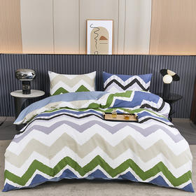 【百分之百棉】红豆人生家纺全棉四件套-休闲假日