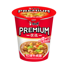 康师傅PREMIUM 红烧牛肉面（优选杯）55g