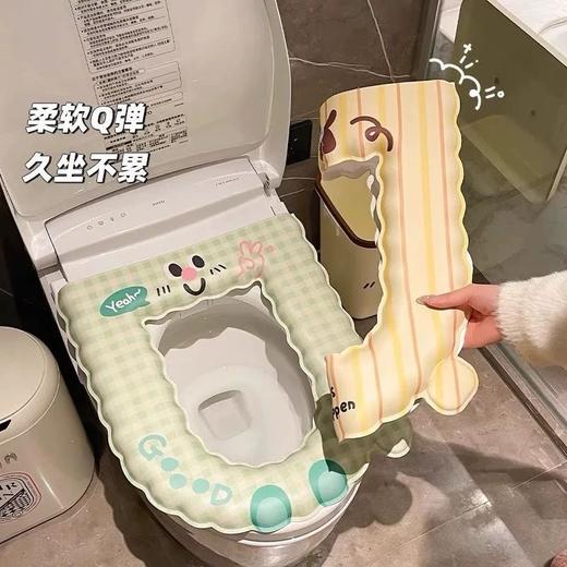 💰17.9元🉐5个❗细菌滋生⚠️卫生间必囤【可爱动物防水马桶垫】颜值与实力并存‼️ ✅四季通用 加厚防水👉 干净又卫生~  商品图3