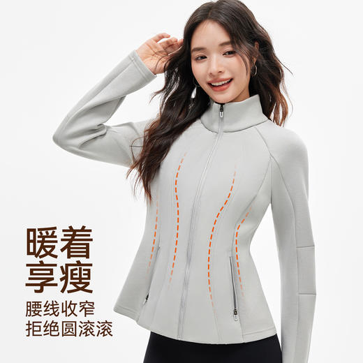 跃牌【安琪拉系列】新款轻薄鸭绒羽绒服女冬季短款修身瑜伽跑步立领运动保暖外套WT8531 商品图2