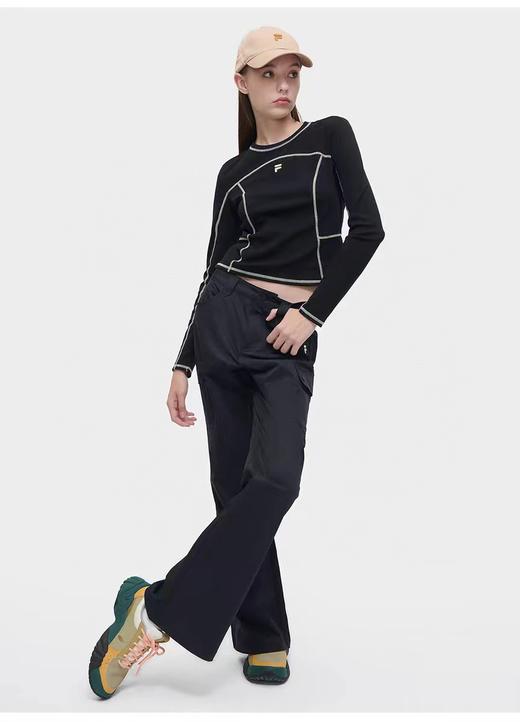 D110710女子针织长袖衫25秋冬新款修身加绒内搭潮流长T女 商品图2