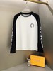 D110716梵文马蹄拼接发泡字母印花爆款长袖T恤 商品缩略图0