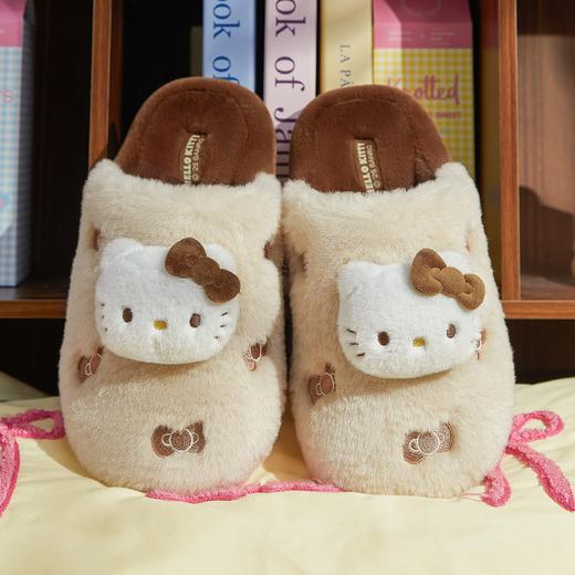 冬款新款可爱卡通棉拖鞋Hello Kitty柔软舒适室内外穿居家保暖【8004】 商品图4