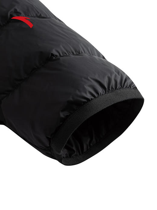 安踏三合一羽绒内胆外套男装冬季新款叠穿运动服两件套152547609 基础黑-3 商品图8