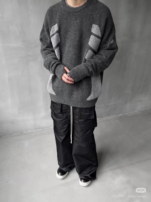 D110711简约休闲百搭长袖圆领针织毛衣男女同款JW6682 商品图9