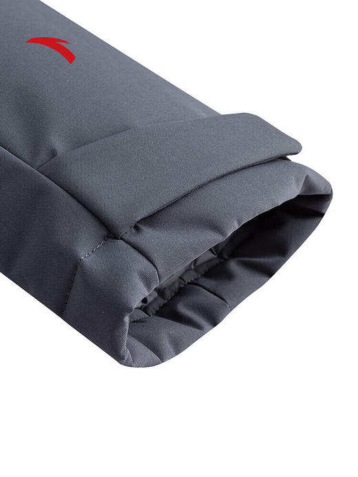 安踏（ANTA）短款羽绒服男冬季新款防泼书连帽保暖棉服运动外套152547933 男装灰-1 商品图3