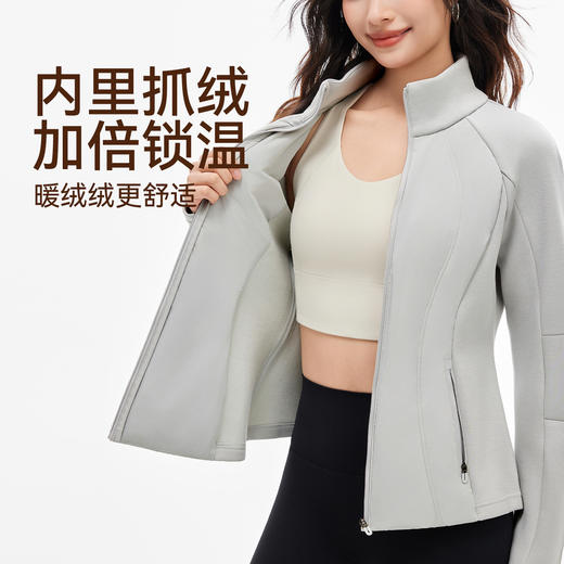 跃牌【安琪拉系列】新款轻薄鸭绒羽绒服女冬季短款修身瑜伽跑步立领运动保暖外套WT8531 商品图1