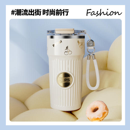热卖新款！百事PEPSI 咖啡杯BS-K-400-003/咖啡杯BS-K-620-001 316不锈钢内胆 保温保冷 双饮使用 随行便携 商品图14