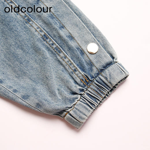 oldcolour欧珂春秋季时尚休闲纯棉锥形水洗牛仔长裤女N33113308 商品图4