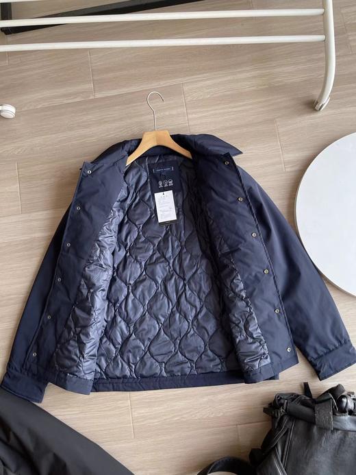 D110750秋冬男防水耐磨衬衫领无绗缝羽绒服外套 商品图7