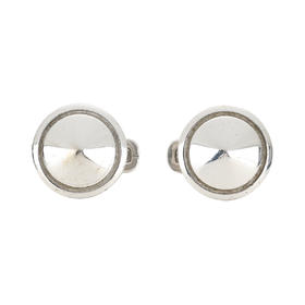 8055187069489 GIORGIO ARMANI 【100%银】男式简约时尚大方圆形西服正装配饰袖扣