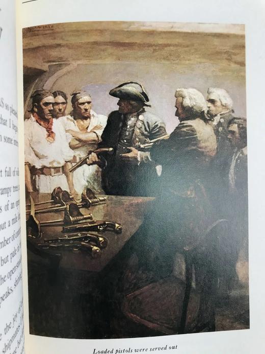 史蒂文森《金银岛》 配彩色插图 富兰克林图书馆豪华皮装本 商品图5