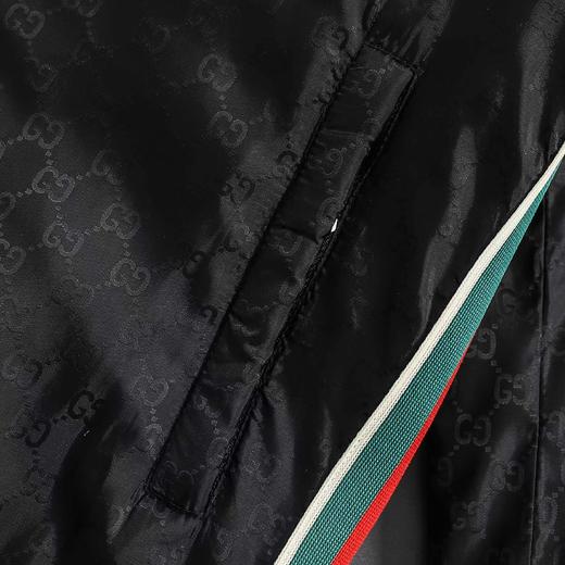 D110723秋冬新款满印字母织带薄棉拉链连帽夹克外套 商品图13