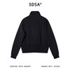 SDSA秋冬新款痞帅男装韩版简约纯色斜拉链立领卫衣百搭时尚上衣 商品缩略图4