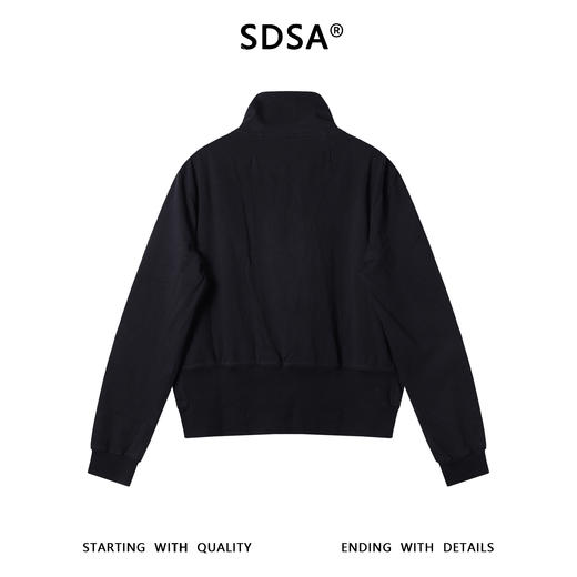 SDSA秋冬新款痞帅男装韩版简约纯色斜拉链立领卫衣百搭时尚上衣 商品图4