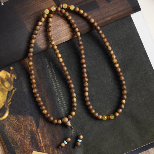 【青山特惠】7mm 108颗 绿棋楠【锦意】沉香手链 c18 商品图7