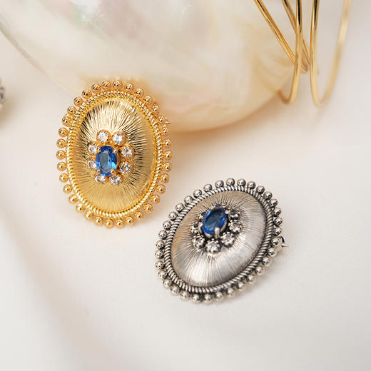 北京仓｜Dorothee sausset-VOLGA BROOCH 2-白色 托帕石 胸针［法国设计师］ 商品图3