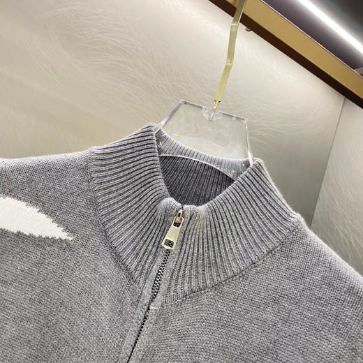 D110715拉链老花字母针织毛衣开衫外套男女同款 商品图3