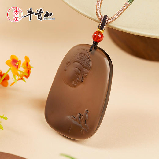 牛首山文创牛首吉祥·冰种黑曜石系列吊坠挂件南京纪念品节日礼物 商品图3