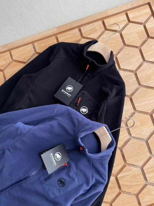 D110708秋冬双面摇粒绒拉链衫男士户外轻徒步防寒保暖外套 商品图2