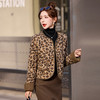 圆领豹纹夹棉，短款上衣时尚外套棉衣HR-YBX8806 商品缩略图3