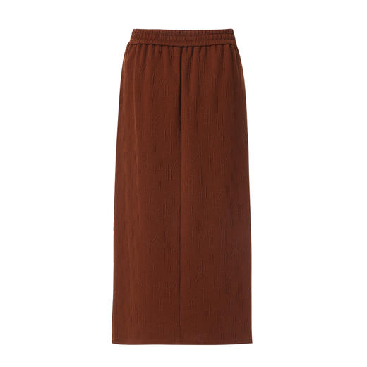 EITIE爱特爱弹力丈根腰头设计时尚年轻好穿搭直筒版型冬季保暖半裙8406110 商品图7