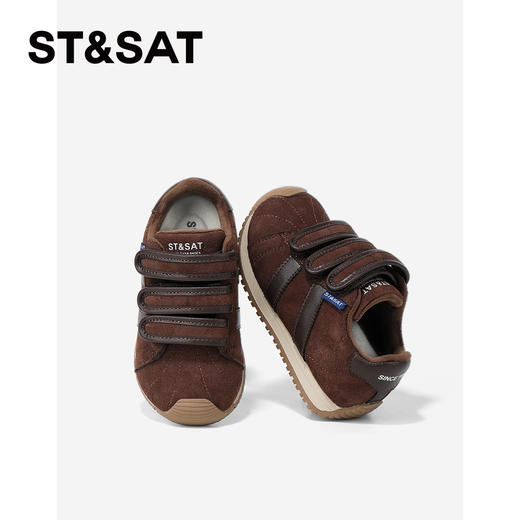 【童鞋】星期六加绒复古魔术贴男女童德训鞋SSD4192L6D 商品图6