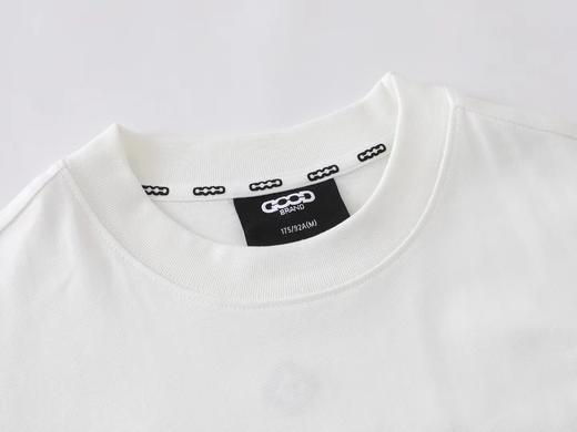 D110751小花标语字母logo情侣圆领长袖T恤 商品图12