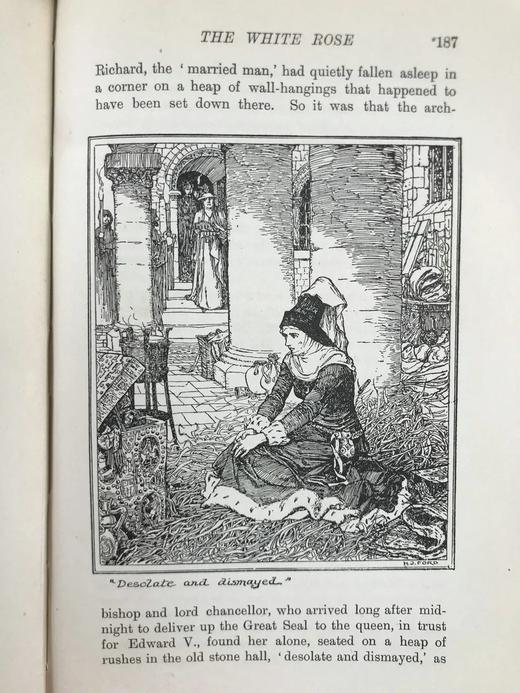 1923年 王子与公主之书 8幅彩色于大量黑白插图 漆布精装32开 商品图7