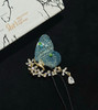 蒋勤勤She's蓝色刺绣蝴蝶胸针110704 商品缩略图4
