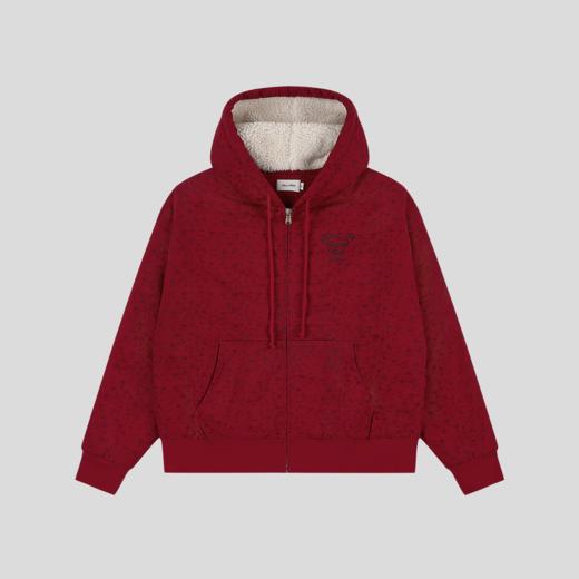 GOODBAI 'HAVE A GOODDAY'碎花连帽卫衣夹克 商品图3