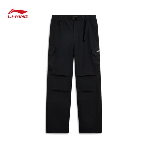 李宁户外CF溯男子直筒反光防泼水运动长裤AYKV583 商品图0