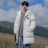 D110776限定冬季中长款纯色连帽羽绒棉服棉衣外套 商品缩略图3