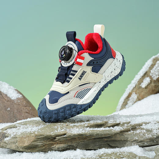 ANNIL/安奈儿童鞋男女童中大童冬季防滑护脚保暖休闲棉鞋运动鞋加绒加厚学弟户外鞋HM5405675 商品图3