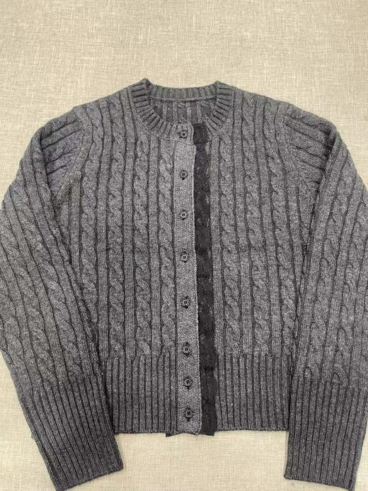 D110704冬新款时尚百搭羊毛混纺纱针织麻花毛衣女款 商品图11