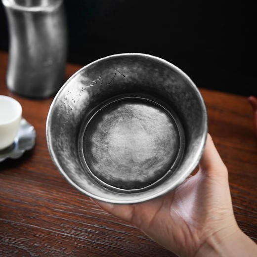 斑锡龙纯锡一梦壶承壶托干泡盘壶垫温壶功夫茶具承托茶道零配 商品图4